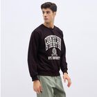 Men's Deep Burgundy Crew Neck Casual Sweatshirt, Wine, small image number null