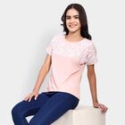 Ladies' Round Neck T-Shirt , Peach, small image number null