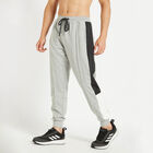 Cut & Sew Track Pants, Melange Mid Grey, small image number null