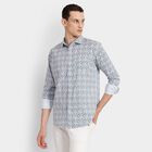 Men's 100% Cotton Casual Shirt, सफ़ेद, small image number null