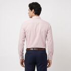 Men's Pink Regular Fit Formal Shirt, हल्का गुलाबी, small