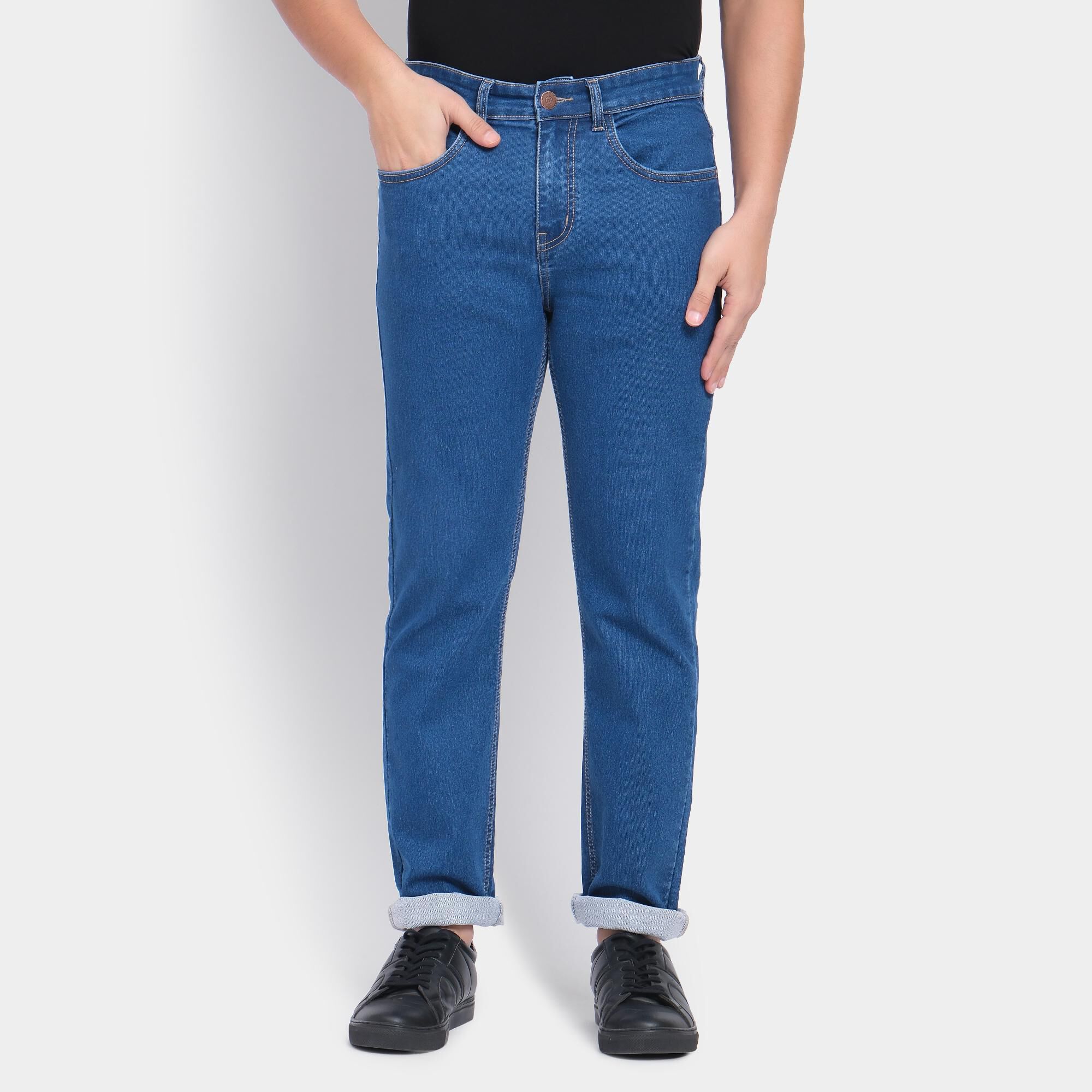 bluema Wavelength Men's Light Blue Slim Fit Classic Jeans | Vishal Mega