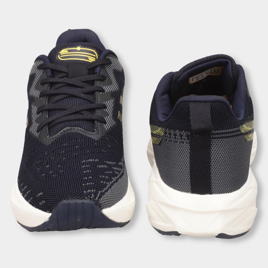 Men's Lace-Up Sports Shoes, नेवी ब्लू, large image number null