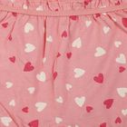 Girls' Pink Regular Fit Printed Bloomer, Pink, small