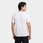 Men's White Crew Neck Raglan Drifit T-Shirt, सफ़ेद, small