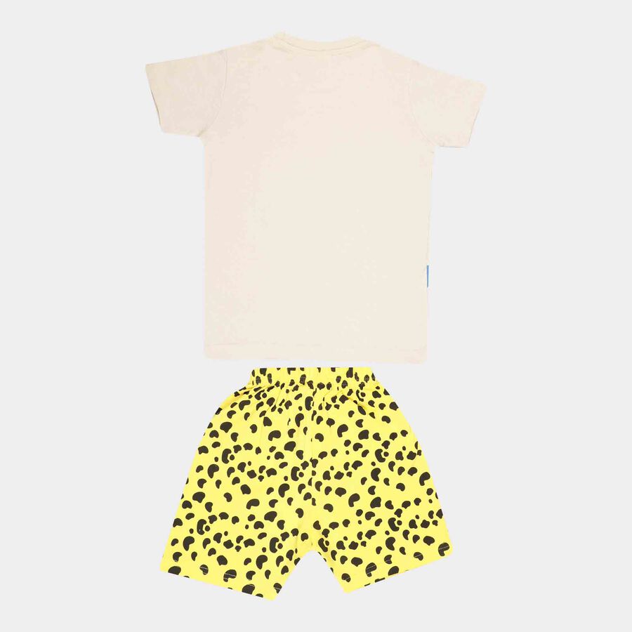 Printed Baba Suit, Beige, large image number null