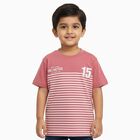 Boys' 100% Cotton Half Sleeves T-Shirt, Pink, small image number null