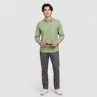 Men's Green Casual Shirt, Light Green, small