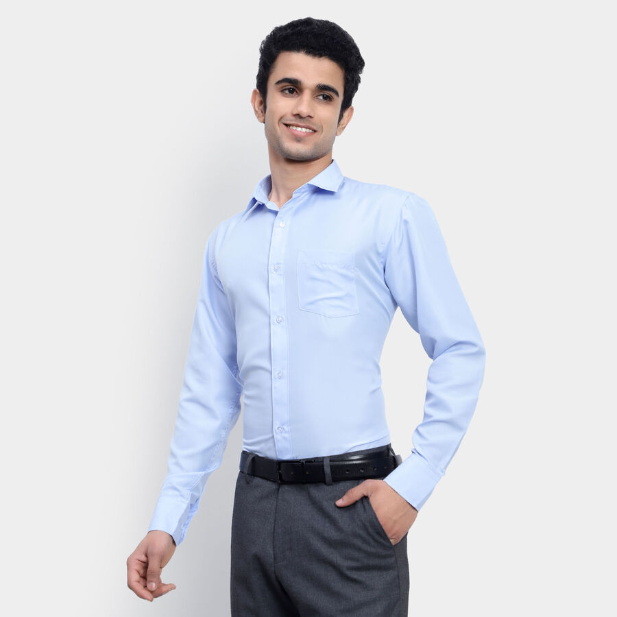 Solid Formal Shirt, Light Blue, large image number null