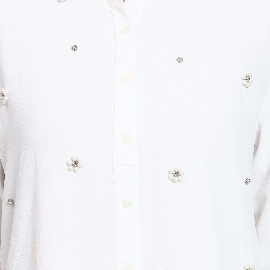 Ladies' Shirt, सफ़ेद, large image number null