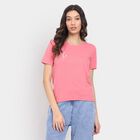Ladies' Round Neck T-Shirt , Pink, small image number null