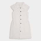 Girls' Frock , ऑफ व्हाइट, small