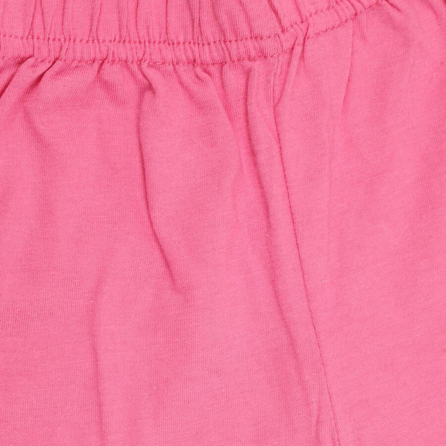 Girl's Cotton Capri Set, Off White, large image number null