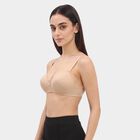 Women's Beige Wire-Free T-Shirt Bra, गहरा पीला, small