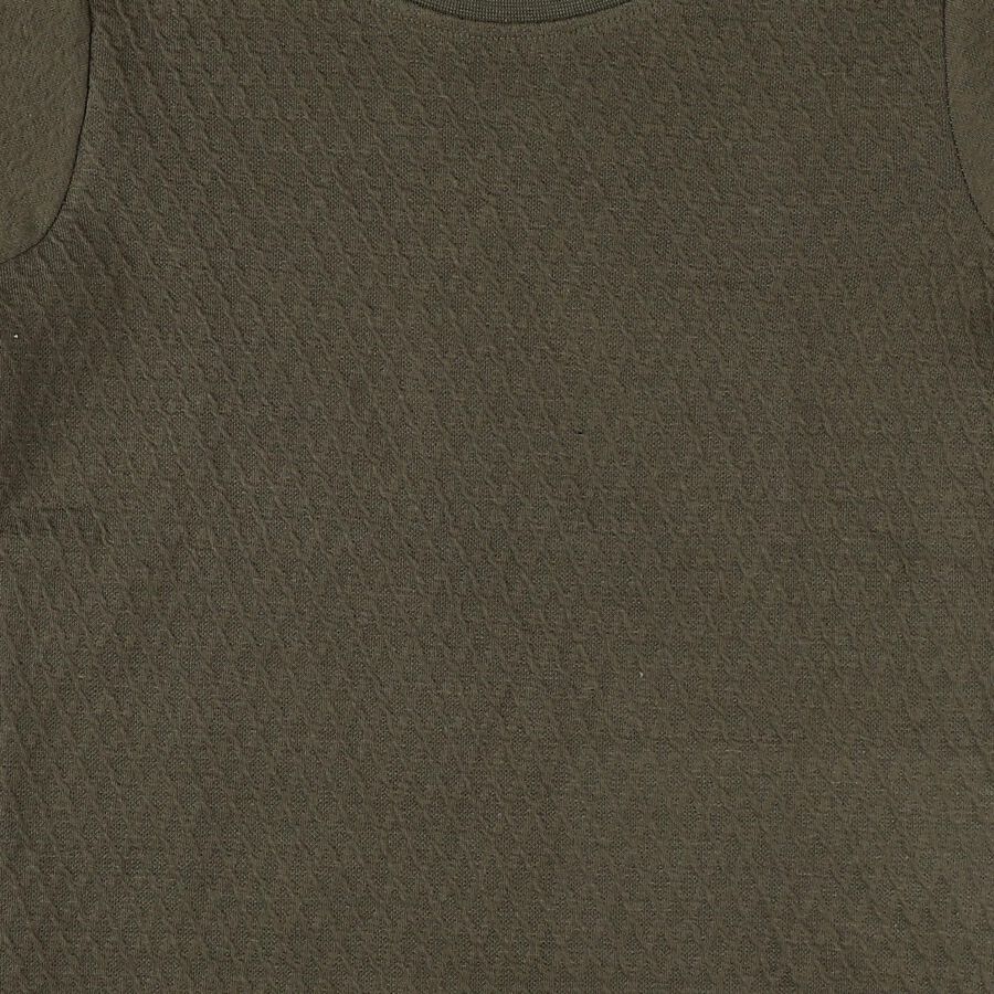 Boys' Half Sleeves T-Shirt, गहरा हरा, large