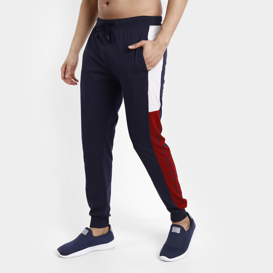 Cut N Sew Slim Joggers, Navy Blue, large image number null