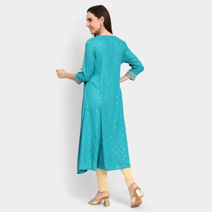 Ladies' Kurta, Mid Blue, large image number null