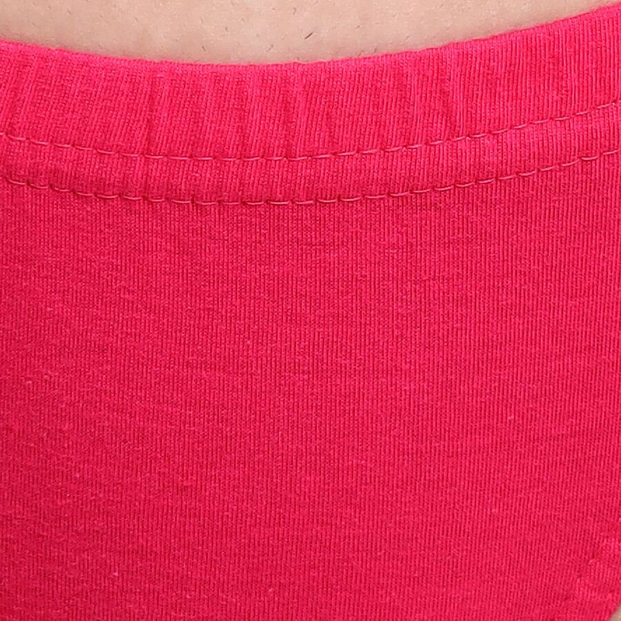 Ladies' 100% Cotton Panty, Fuchsia, large image number null