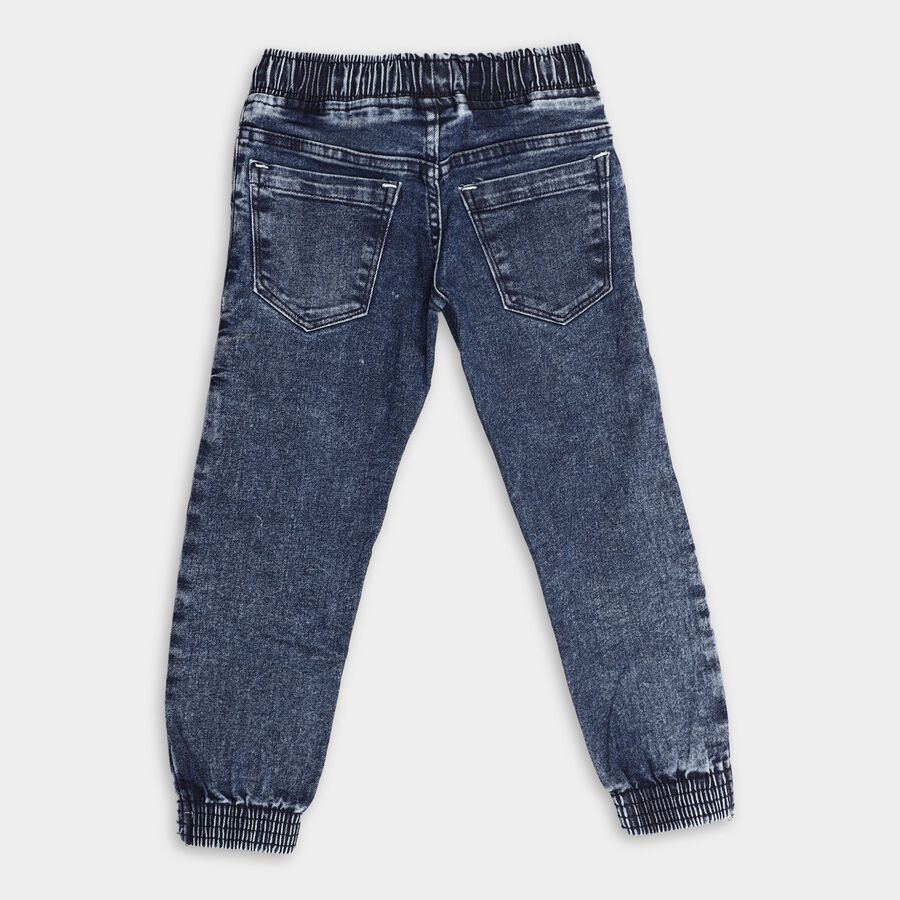 Boy's 100% Cotton Jeans , Dark Blue, large image number null
