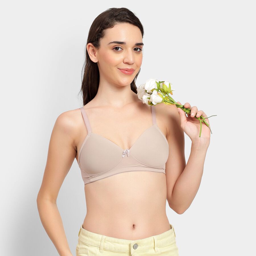 Ladies' Bra, भूरा, large image number null