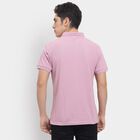 Men's Collared Half Sleeves T-Shirt , Pink, small