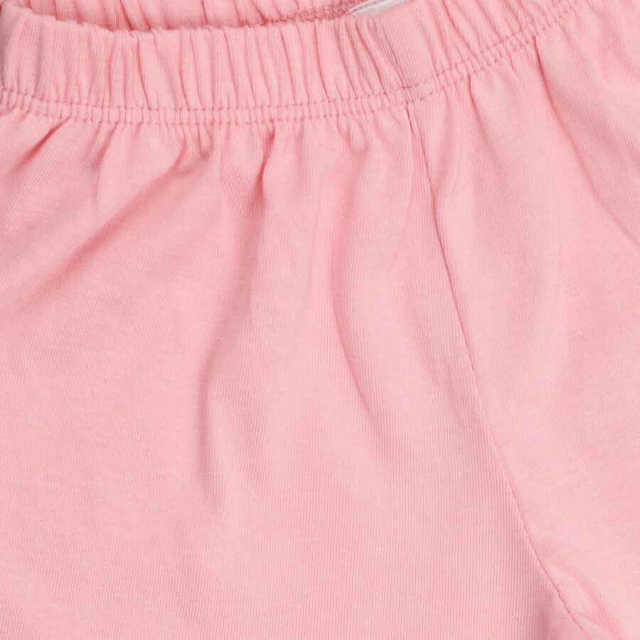 Infant Girls' 100% Cotton Short Set, Pink, large image number null