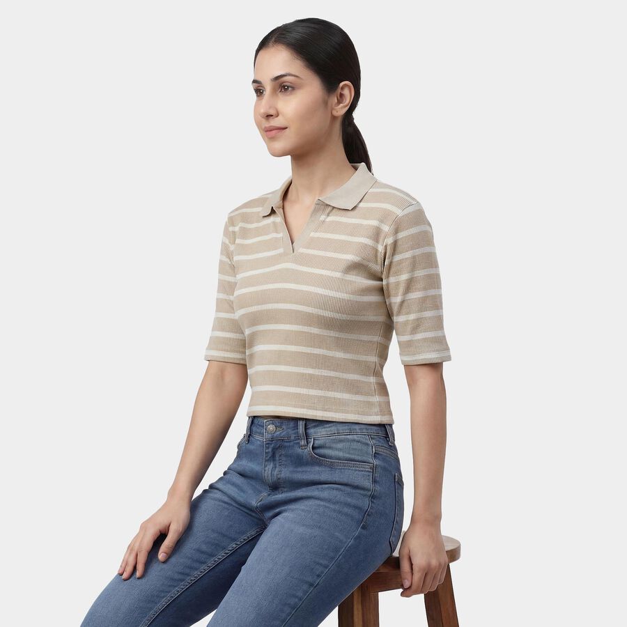 Ladies' Top, Beige, large