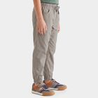 Boys Grey Jogger Trousers, Light Grey, small