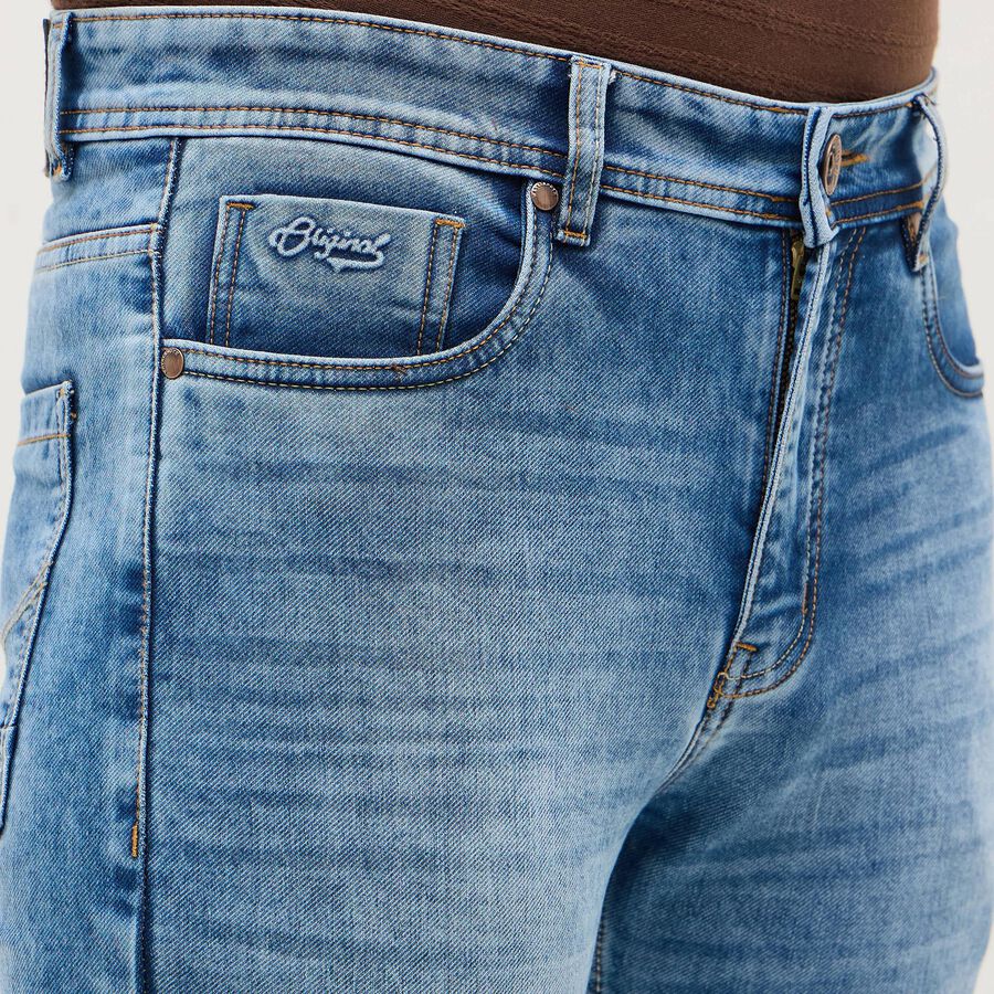 Men's Jeans, मध्यम नीला, large image number null