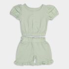 Girls' Short Set, Light Green, small image number null