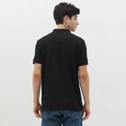Men's Jet Black Polo Neck Classic T-Shirt, Black, small image number null