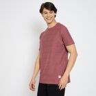 Men's 100% Cotton Round Neck Half Sleeves T-Shirt, हल्का गुलाबी, small