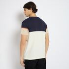 Men's Round Neck Half Sleeves T-Shirt , गहरा पीला, small