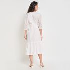 Ladies' 100% Cotton Dress, Off White, small image number null