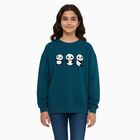 Girls' Sweatshirt, Dark Green, small image number null