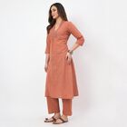 Women's Light Pink Cotton Printed Ethnic Set, हल्का गुलाबी, small