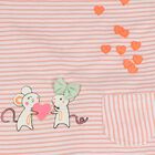 Infants Peach Cotton Shorts Set, Peach, small