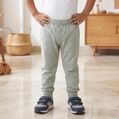 Boys Melange Mid Grey Long Johns Thermal
