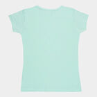 Girls Cotton T-Shirt, Light Green, small image number null