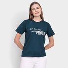 Ladies' Round Neck T-Shirt, गहरा हरा, small image number null