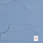 Infants Soft Baby Blue Textured Cotton Baba Suit, मध्यम नीला, small image number null