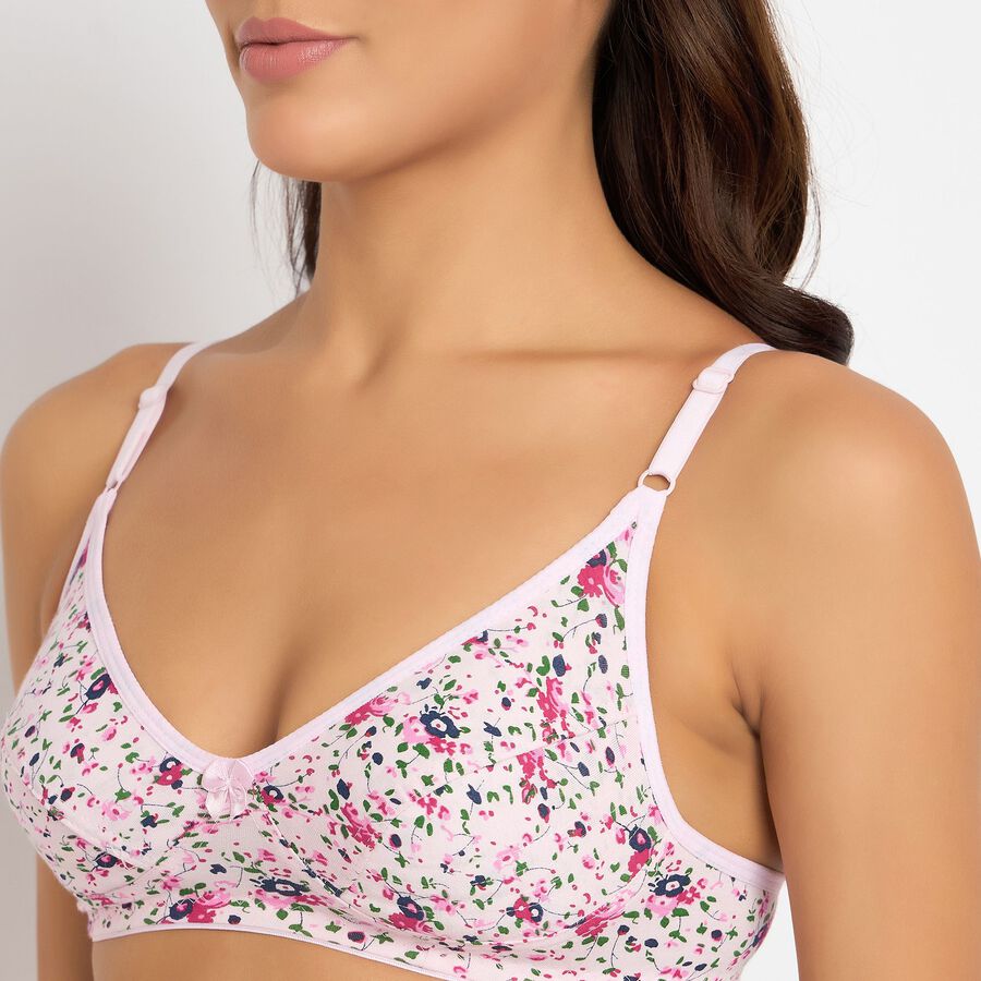 Ladies' 100% Cotton Bra, ऑफ व्हाइट, large image number null