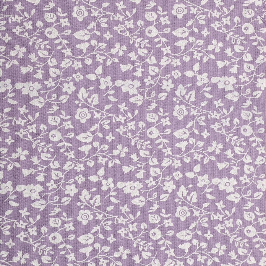 Girls' Soft Lavender Purple Round Neck Sleeveless T-Shirt, Lilac, large image number null