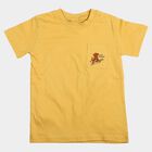 Boys' Half Sleeves T-Shirt, Mustard, small