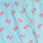 Girls' 100% Cotton Capri, Aqua, small image number null
