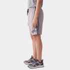 Boys Grey Regular Fit Athletic Bermuda Shorts, हल्का ग्रे, small