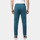 Men's Teal Regular Fit Side-Striped Track Pants, Teal Blue, small