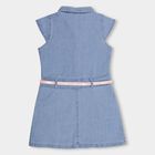 Girls' Frock, Light Blue, small image number null