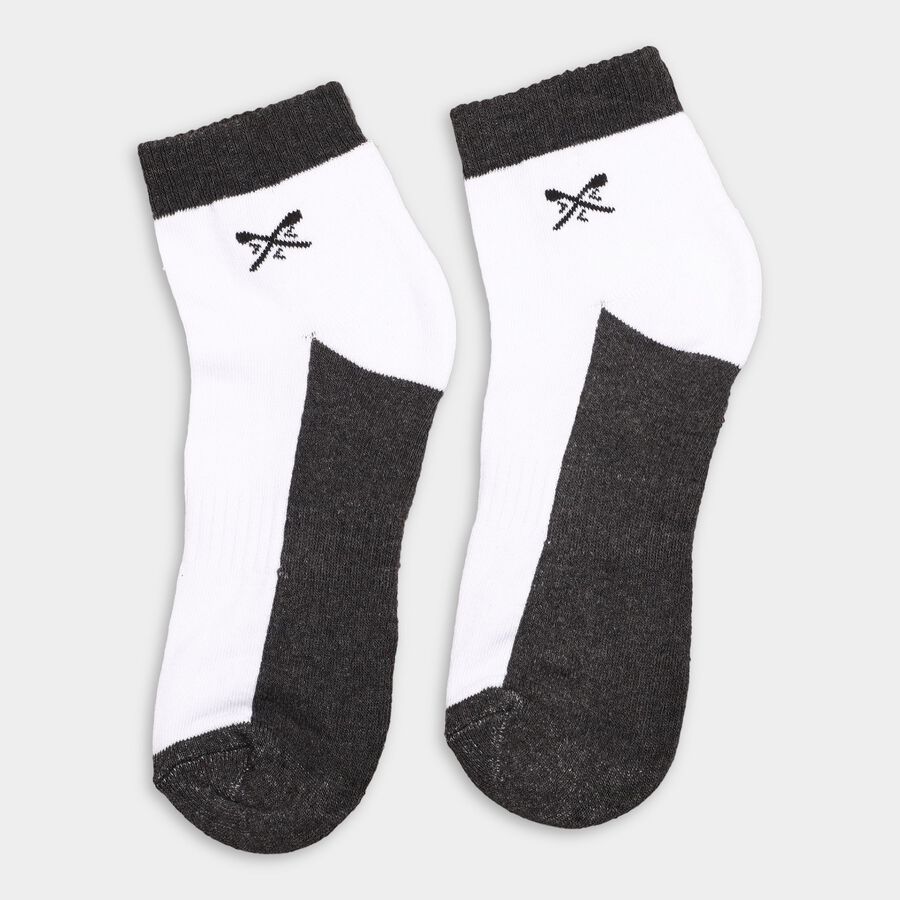 Men's Socks (Pack of 3), Black, large