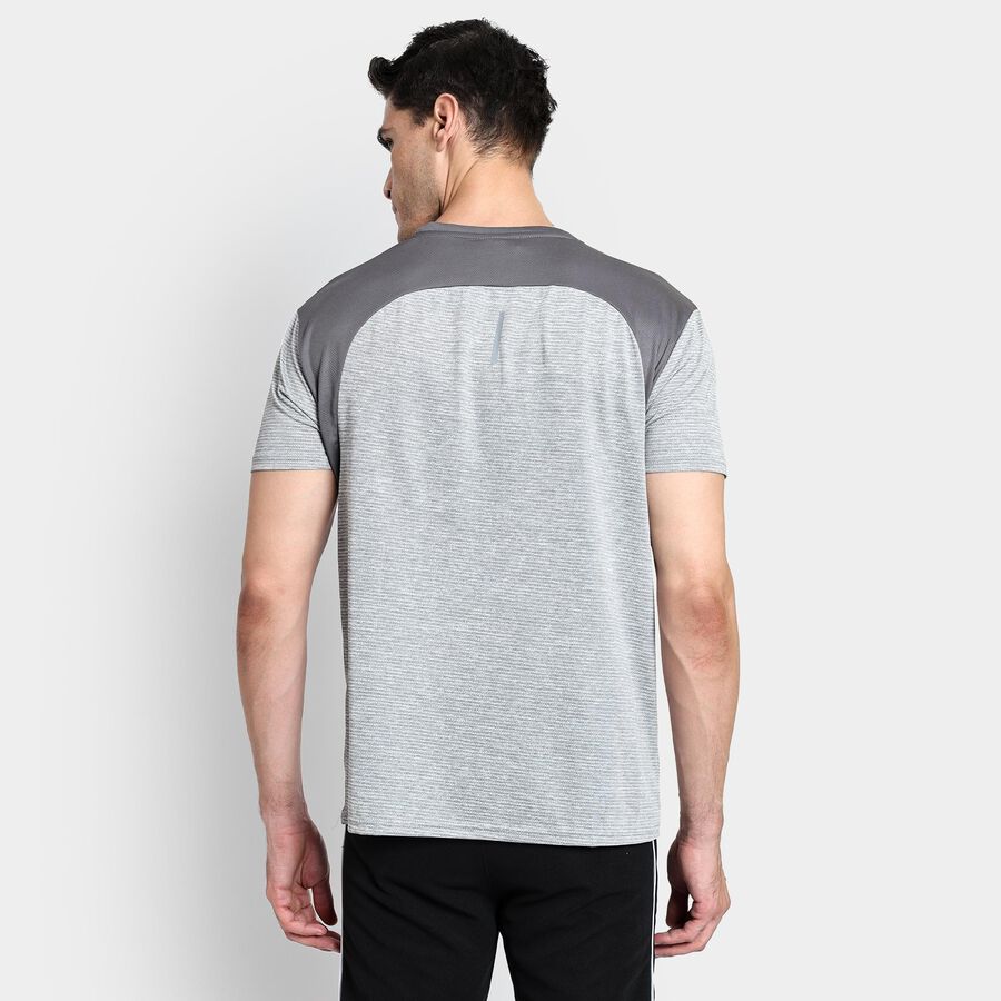 Men's Round Neck T-Shirt, Dark Grey, large image number null
